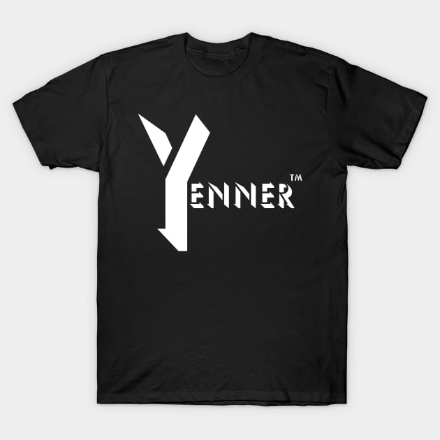 Trademarked Yenner logo in black T-Shirt by The Yenner